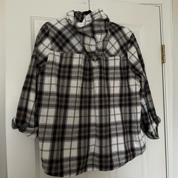 44 Degree North Flannel Zip-up Hoodie - Size Large - Picture 3 of 4